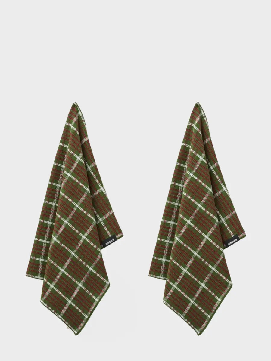HUMDAKIN Økologisk Viskestykke - 2 stk Organic Textiles 245 Festive Forest